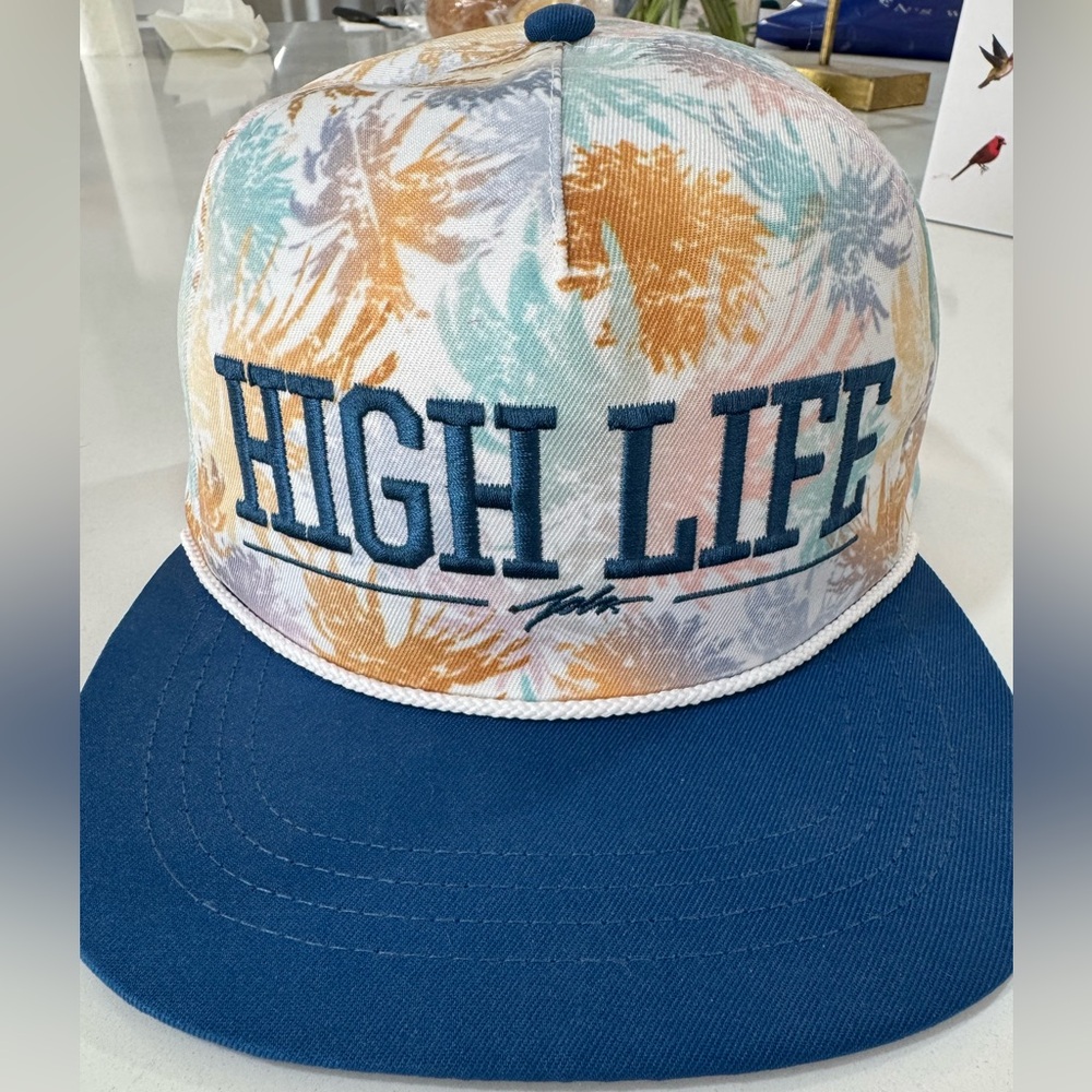 Custom JSLV High Life palm tree snapback hat
